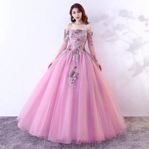 Pink wedding bridal ball dress gown RB1914
