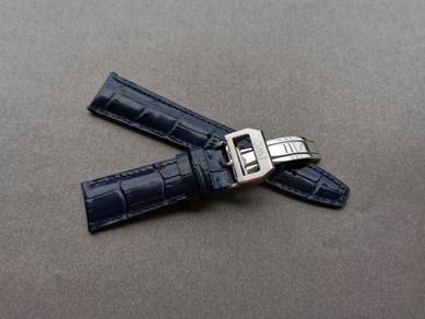 IWC PORTUGUESE 22mm Blue Croc Leather Watch Strap