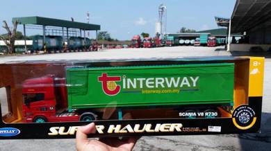 1:32 Diecast Interway Scania R730 40ft Container