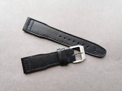 IWC PILOT Black Calf Leather Watch Strap