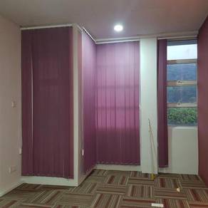 INSTALL VERTICAL BLIND l langsir pejabat