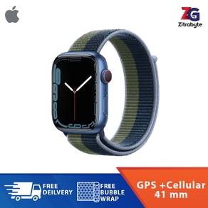 Apple Watch Series 7 Blue Al. Case [Ansuran Mudah]