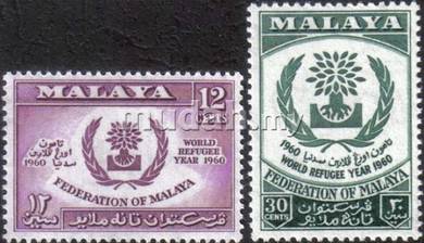 1960 World Refugee Year Malaysia Stamp UM S