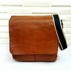 COACH Heritage Web Leather Map Bag