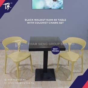 KAMI TABLE- 60X60CM+ Colorist chair 2pcs