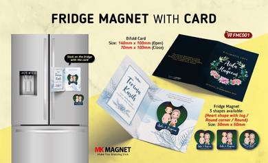 Custom Fridge Magnet with Thanks You Card