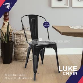 LUKE METAL CHAIR /CAFE/RESTAURANT/KITCHEN/Black