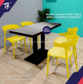 KAMI TABLE - 120X60CM+ Colorist chair 4pcs