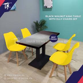 KAMI TABLE - 120X60CM+ELLY chair 4pcs