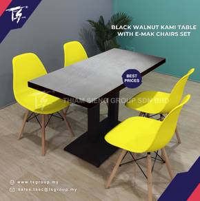 KAMI TABLE 120X60CM+ E-MAK chair 4pcs