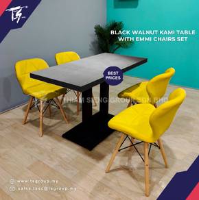 KAMI TABLE- 120X60CM+EMMI chair 2 pcs