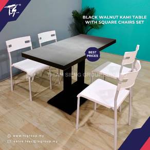 KAMI TABLE- 120X60CM +Square chair 4pcs