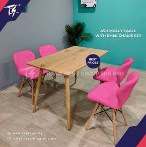MOLLY TABLE - 70x120CM+EMMI chair 4pcs