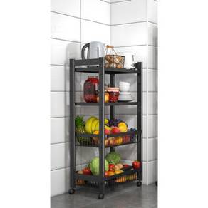 4 Tier Multifunction Storage Cart Rack Shelves