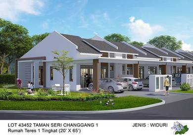 Single storey terrace house at Taman Seri Changgang 1 Fasa 2, Banting