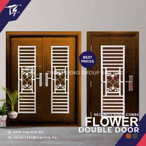 Double Security Door Combo Set FLOWER +Single door