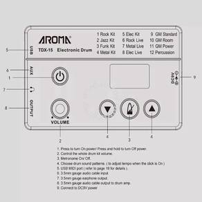 AROMA Digital Drum Set TDX-15