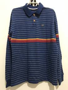 Vintage OP Ocean Pacific Striped Polo Long Sleeve