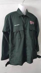 Custom Made Worker Jaket Bengkel Jacket Dark Green