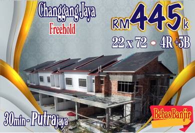 Banting FREEHOLD Double Storey 22x72, Tanpa Down Payment