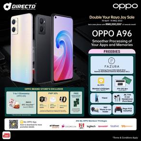 [PERCUMA Hadiah  RM633] OPPO A96 - 8GB 5GB RAM