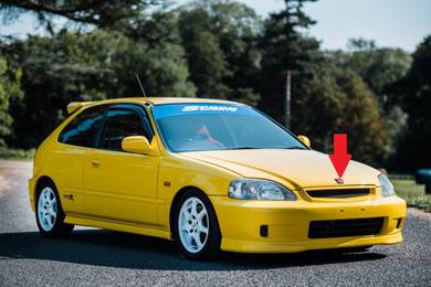 Honda Civic EK9 Type R Front Emblem EK4 EJ6 Japan