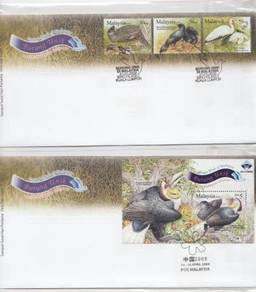 First Day Cover Unique Bird Overprint Toning 2009