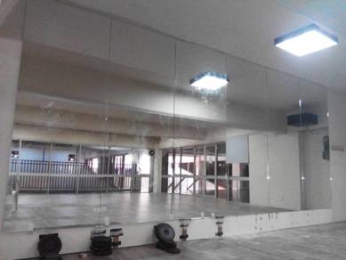 INSTALL MIRROR l pasang cermin besar dinding