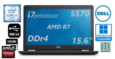Dell 5570 i7 AMD R7 GPU FHD Windows 11 Laptop 15.6