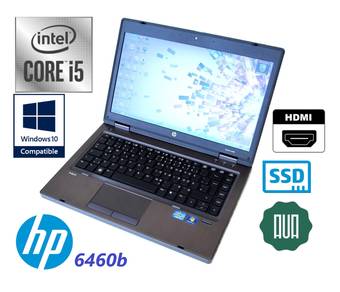 hp 6460b Intel i5 SSD HD Windows 10 Laptop Ofis PC