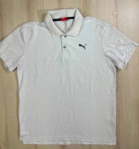 Puma White Collar Tee #X Used