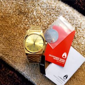 Original Nixon Time Teller A045511 All Gold Watch