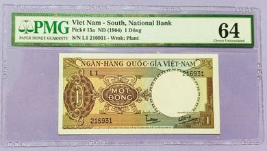 Viet Nam 1 Dong 1964 PMG64