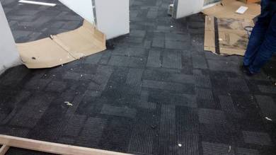 INSTALL OFFCE CARPET l tile carpet karpet petak