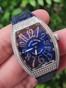 Franck Muller Vanguard V32 Blue Concept Diamond QZ