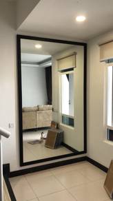 CERMIN DINDING l install wall mirror custom