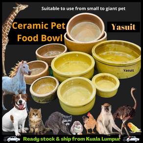 Ceramic Pet Food Bowl for Dog Cat Rabbit Ostrich
