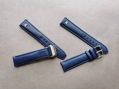 MAURICE LACROIX Blue Calf Leather Watch Strap