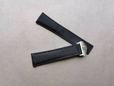 TAG HEUER 22mm Klevar and Leather Watch Strap