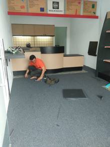 INSTALL TILE CARPET OFFICE l karpet pejabat