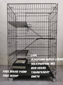 Sangkar kucing\ Cat cage (3 tingkat)