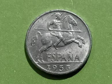 Spain 10 Centimos 1953 (aluminium) (kod : B2213)
