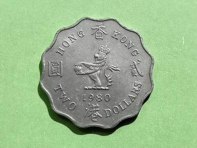 Hong Kong 2 Dollars 1980 (kod : B2215)