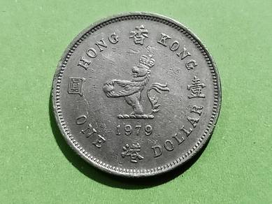 Hong Kong One Dollars 1979 (kod : B2216)