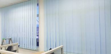 INSTALL VERTICAL BLIND l langsir pejabat korporat