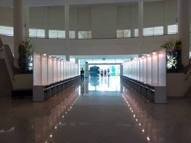 Sewa booth pameran shell scheme rental system