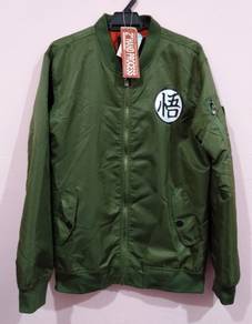 Rare Bomber Flight Us army Jacket DRAGON BALL GOKU
