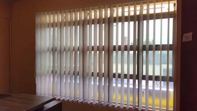 LANGSIR CURTAIN VERTICAL BLIND l office curtain