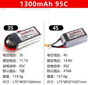 Infinity lipo battery 1300mah 4s 14.8v 95c