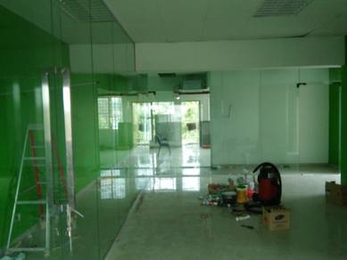 INSTALL DINDING KACA GLASS WALL CLEAR 12mm